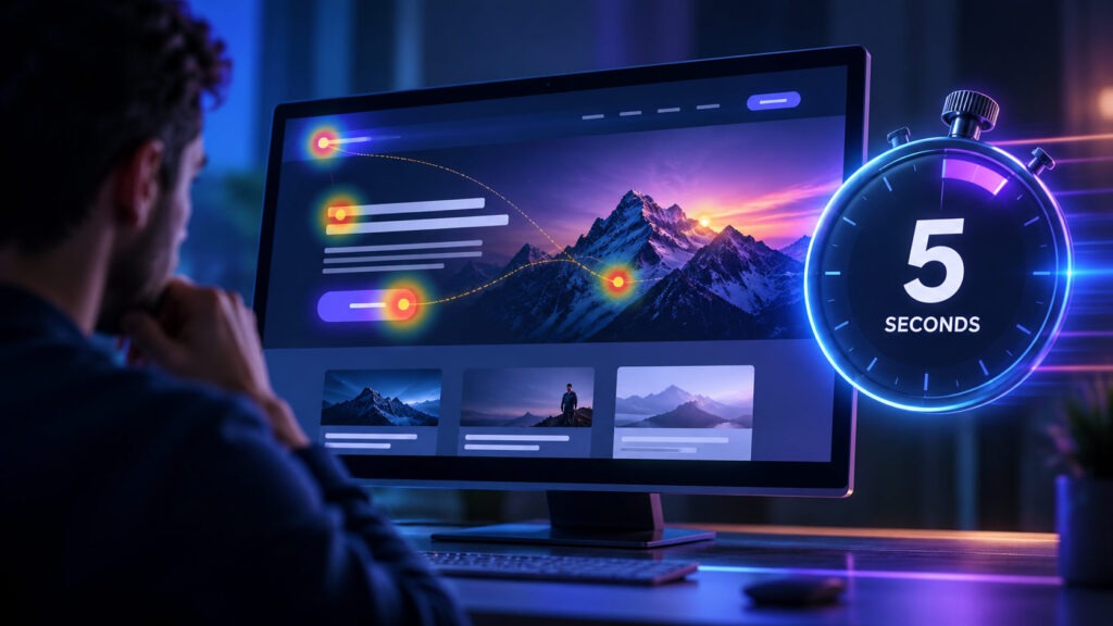 L'importanza dei primi 5 secondi sul tuo sito web