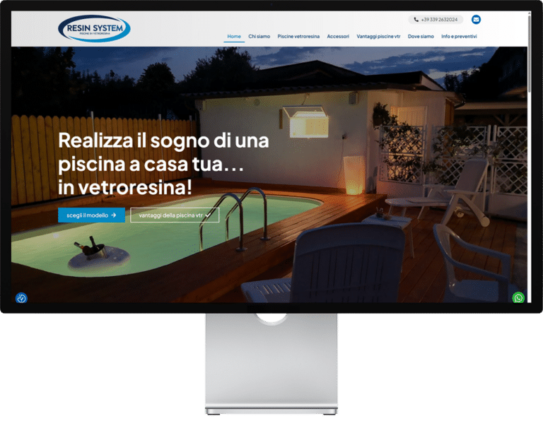 realizzazione sito piscine