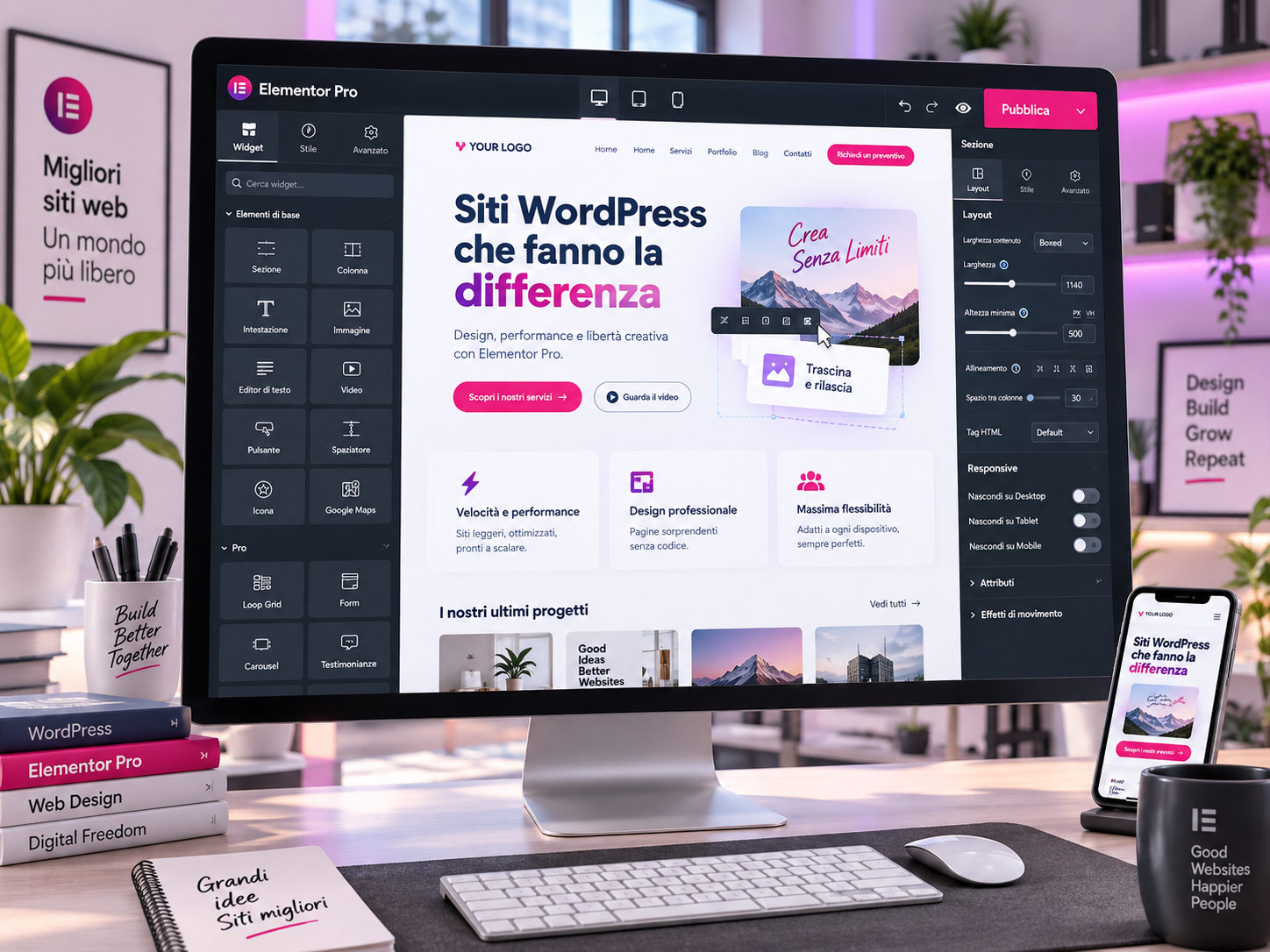 Siti Web WordPress con Elementor Pro