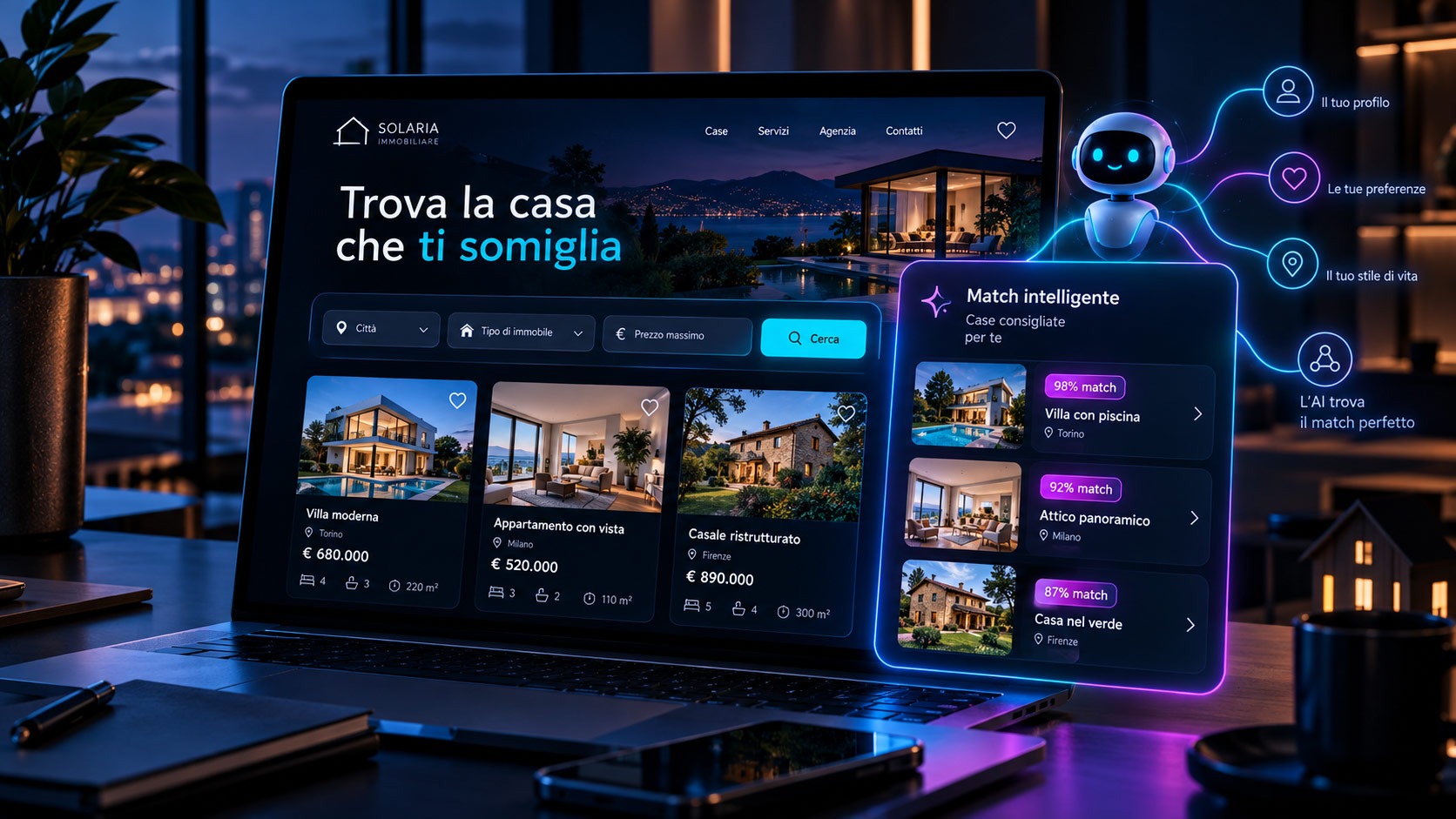 assistente virtuale sito immobiliare